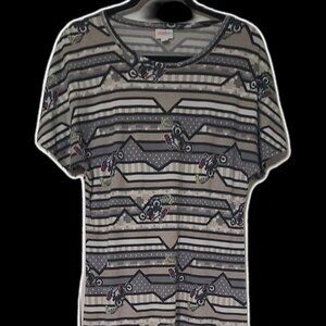 Lularoe HTF Maria Maxi Dress Motorcycle with stars